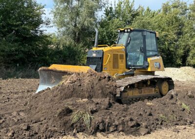 CAT D4 Dozer on site preparation jobsite