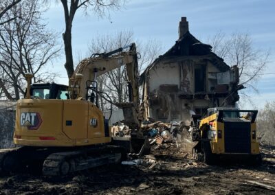 Demolition work in Indianola, IA